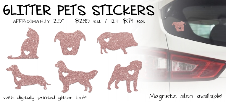 Glitter Pets Stickers