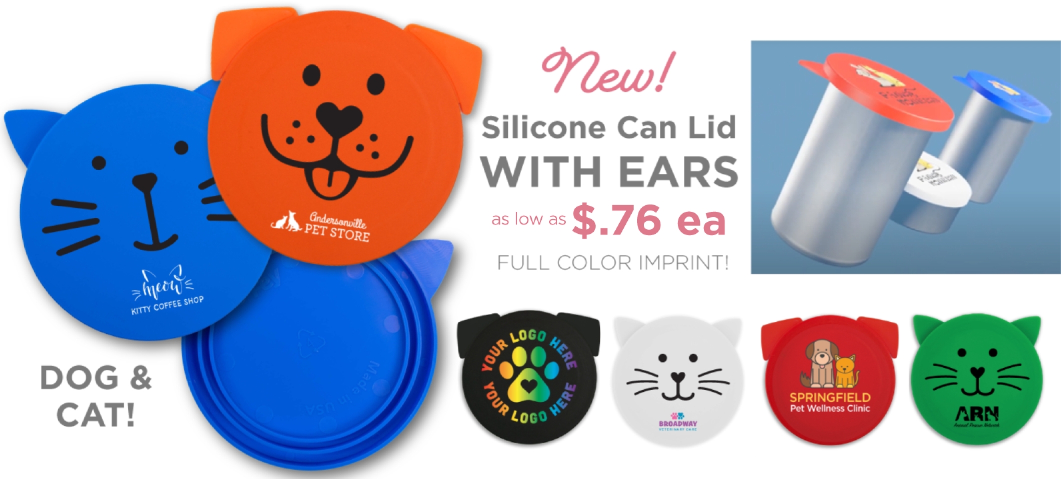 Silicone Can Lid with Ears