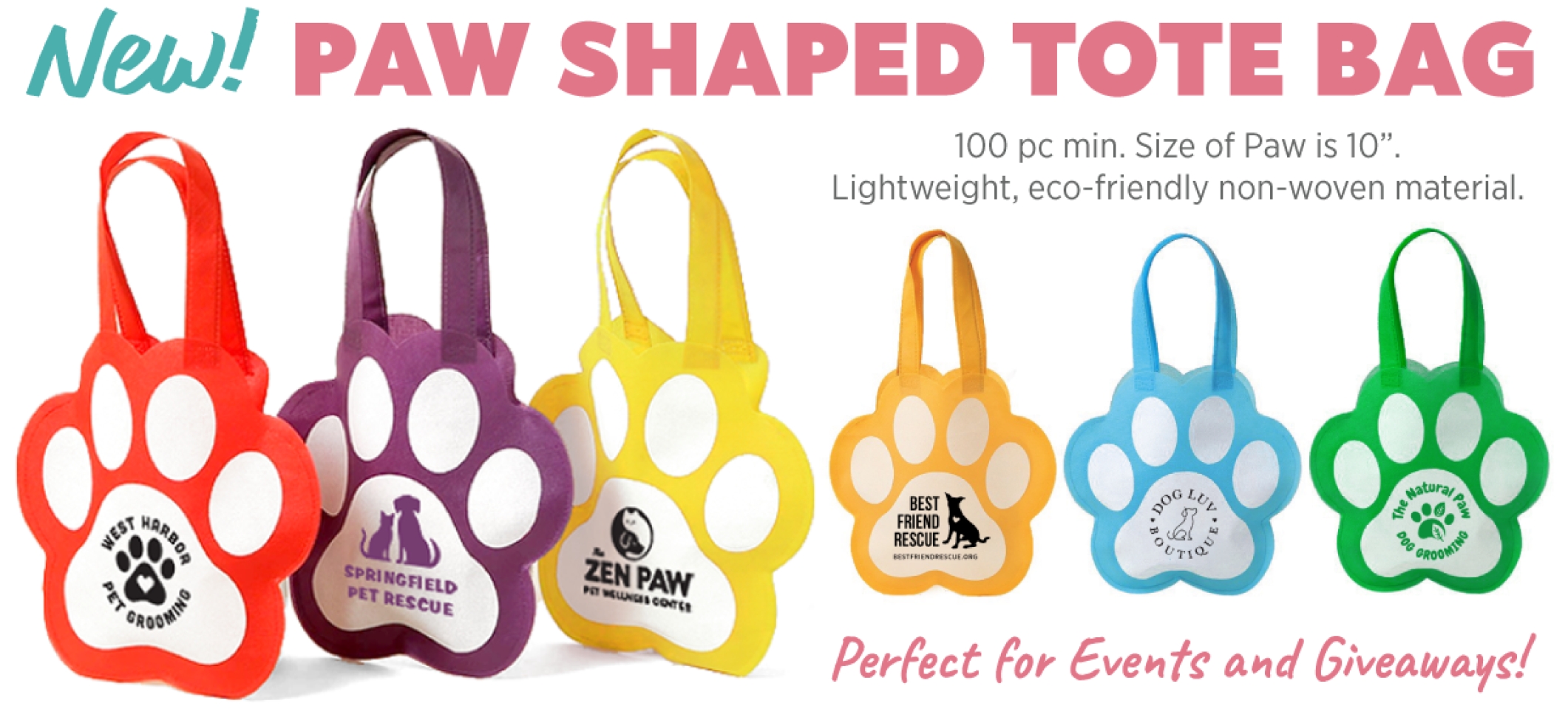 Paw Shaped Tote Bag