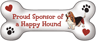 Basset Hound Bone Magnet thumbnail