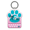 Paw (teal on pink) thumbnail