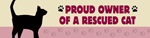Proud Owner of a Rescued Cat Bumper thumbnail