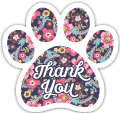 Paw (floral navy) thumbnail