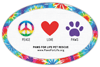 Tie Dye, Peace Love Paws thumbnail