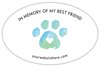 Watercolor Paw with heart (In Memory) thumbnail