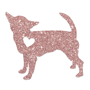 Chihuahua (rose gold glitter) thumbnail