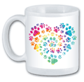 Tie Dye Paw Print Heart thumbnail