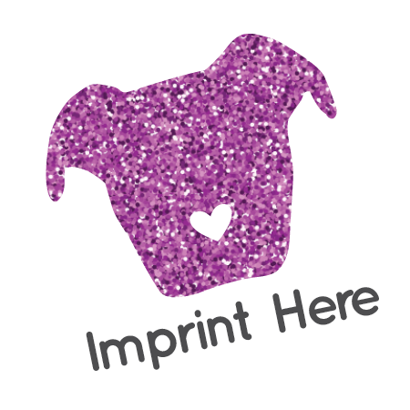 Dog Head Faux Glitter thumbnail