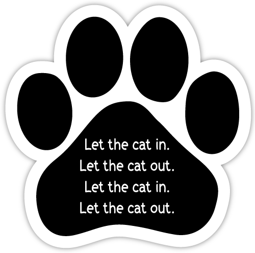 Let the cat in. Let the cat out. thumbnail