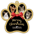 Black Paw, Red Bow, Gold Glitter thumbnail