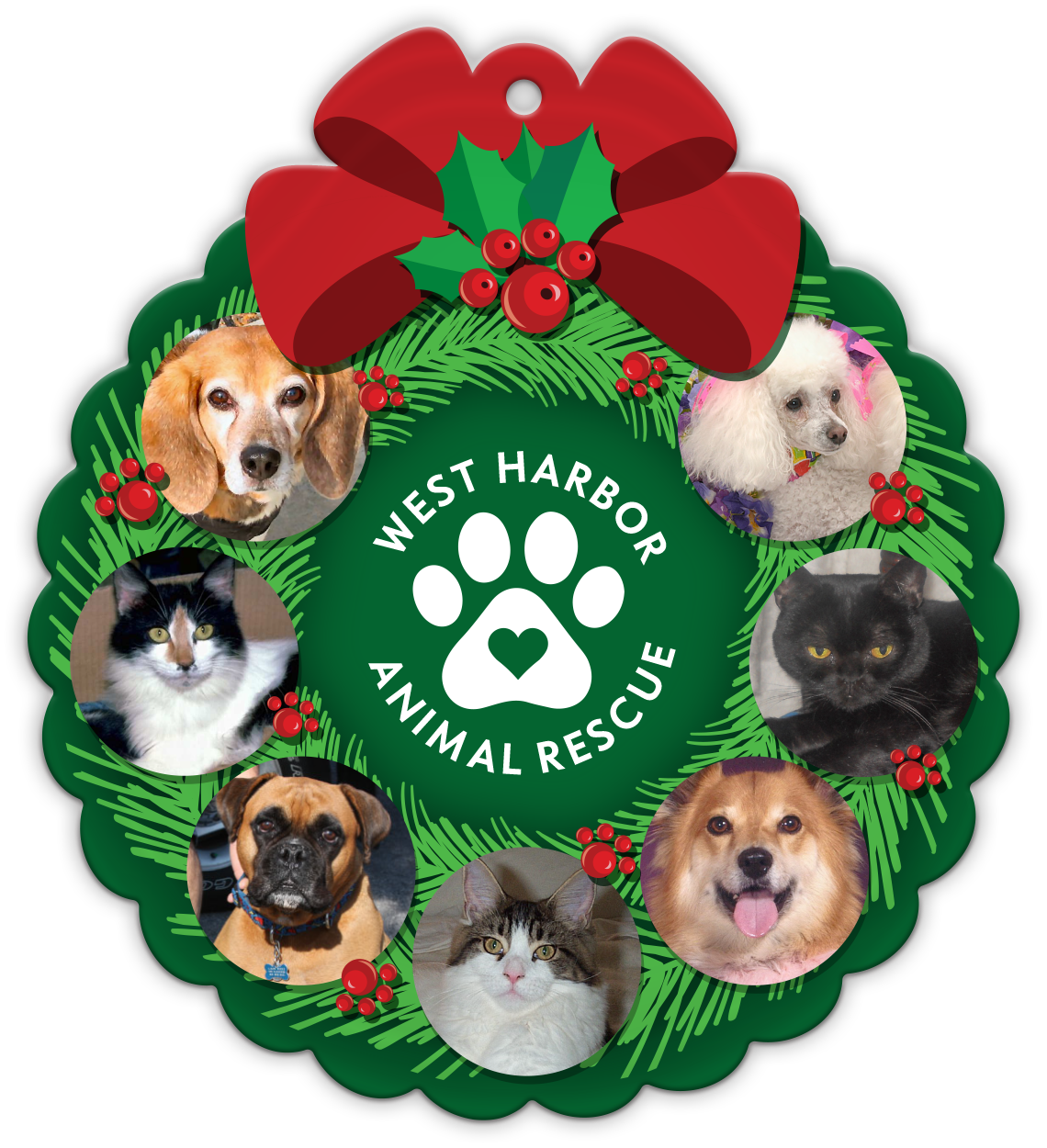 Seven Photo Wreath (Green) thumbnail