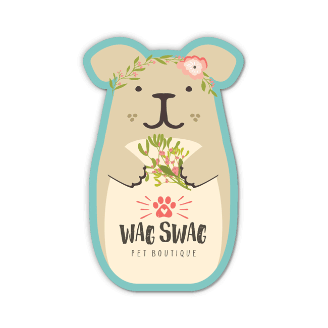 Round Dog with Flowers thumbnail