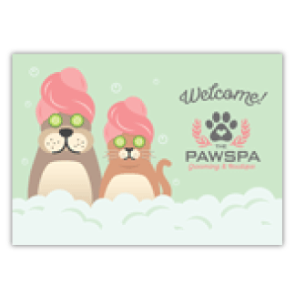 Spa Dog and Cat Illustration 2 thumbnail