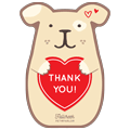 Round Dog with Heart (RED) thumbnail