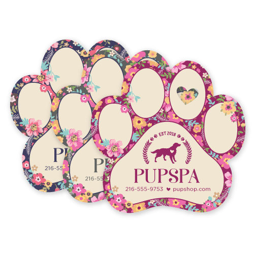 Floral Border (beige paws) thumbnail
