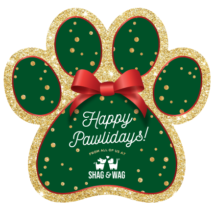 PAW - Green with Gold Glitter Dots  thumbnail