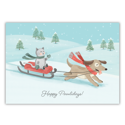 Holiday Sleigh Ride Illustration thumbnail