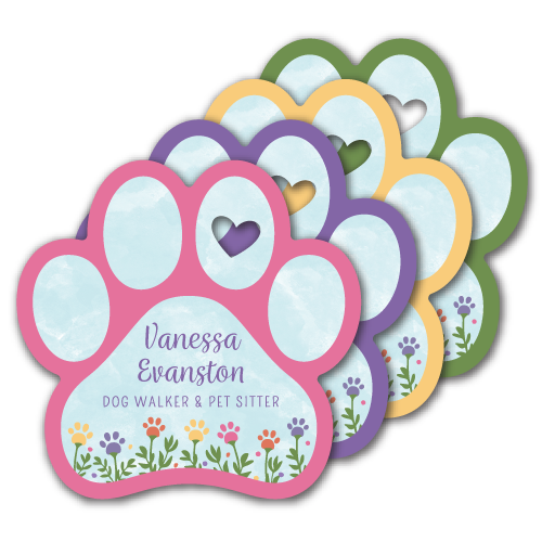 Paw Flowers - blue clouds thumbnail
