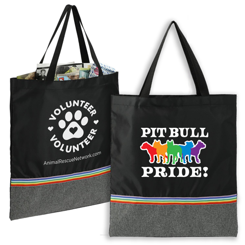 Recycled Rainbow Stripe Tote thumbnail