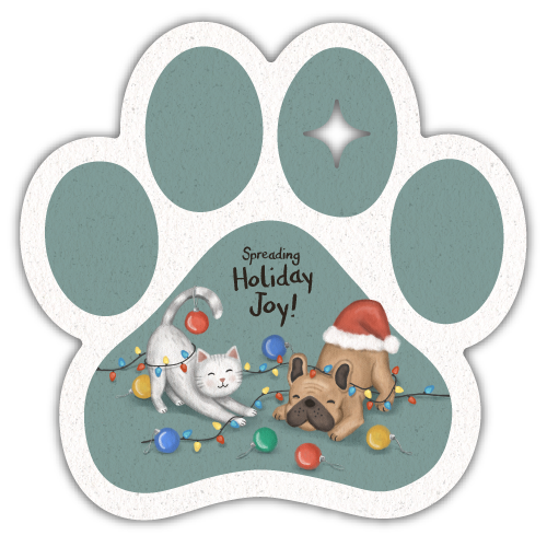 Cat and Dog Playing with Decorations thumbnail