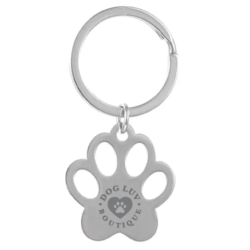 Stainless Steel Paw Keychain thumbnail
