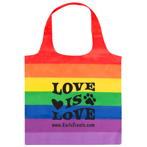 Rainbow Stripe Poly Tote thumbnail