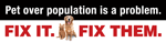 Pet over population is a problem... thumbnail