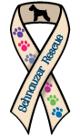 Schnauzer Rescue Large Ribbon Magnet thumbnail