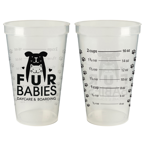 22oz & 16oz Measuring Pet Food Cups :: AnimalsINK